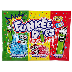 Jojo Funkee Dips 3in1 Sour Candy 28g