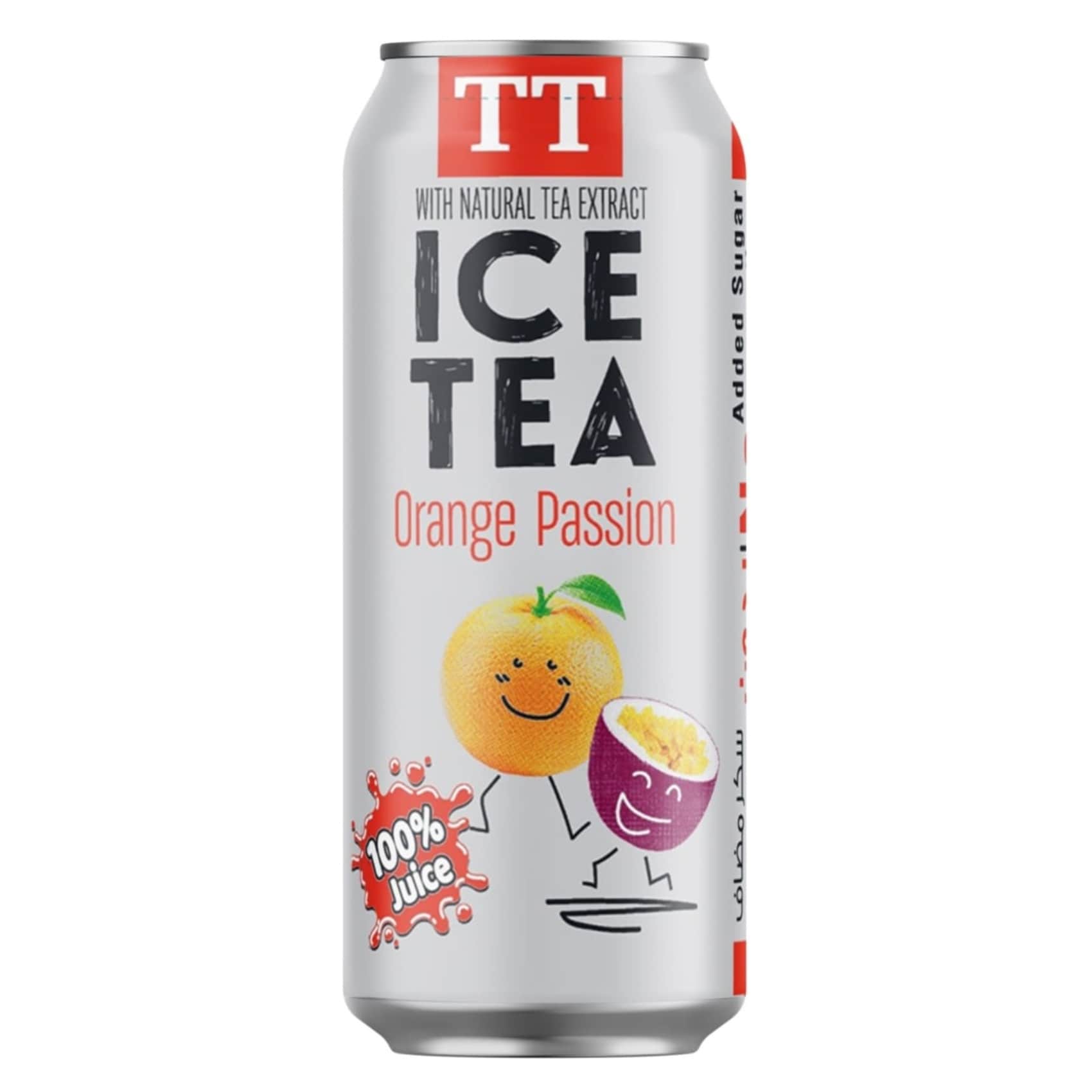 TT Orange & Passion Fruit No Added Sugar Ice Tea Drink – 330 ml