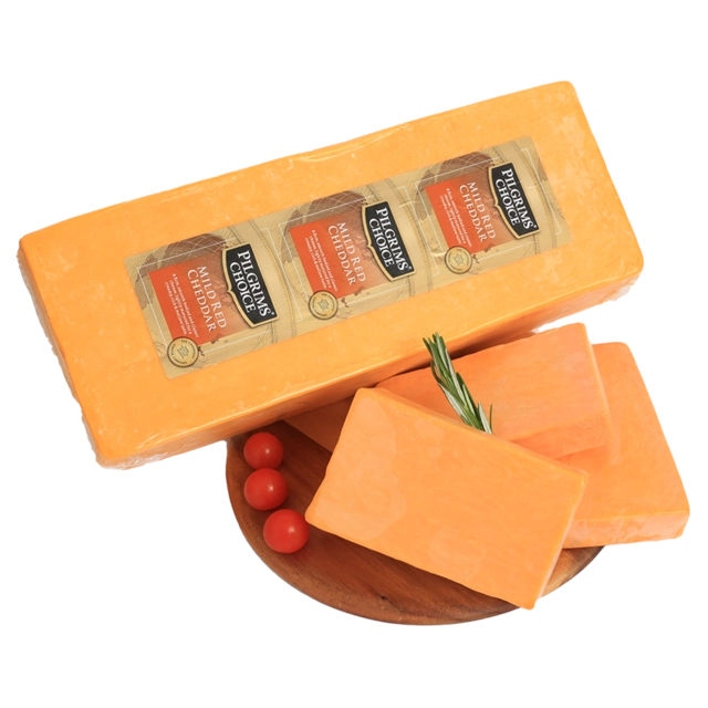 Pilgrims Mild Red Cheddar Cheese 2.0 KG