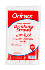 Orinex Paper Wrapped Drinking Straws 100pcs