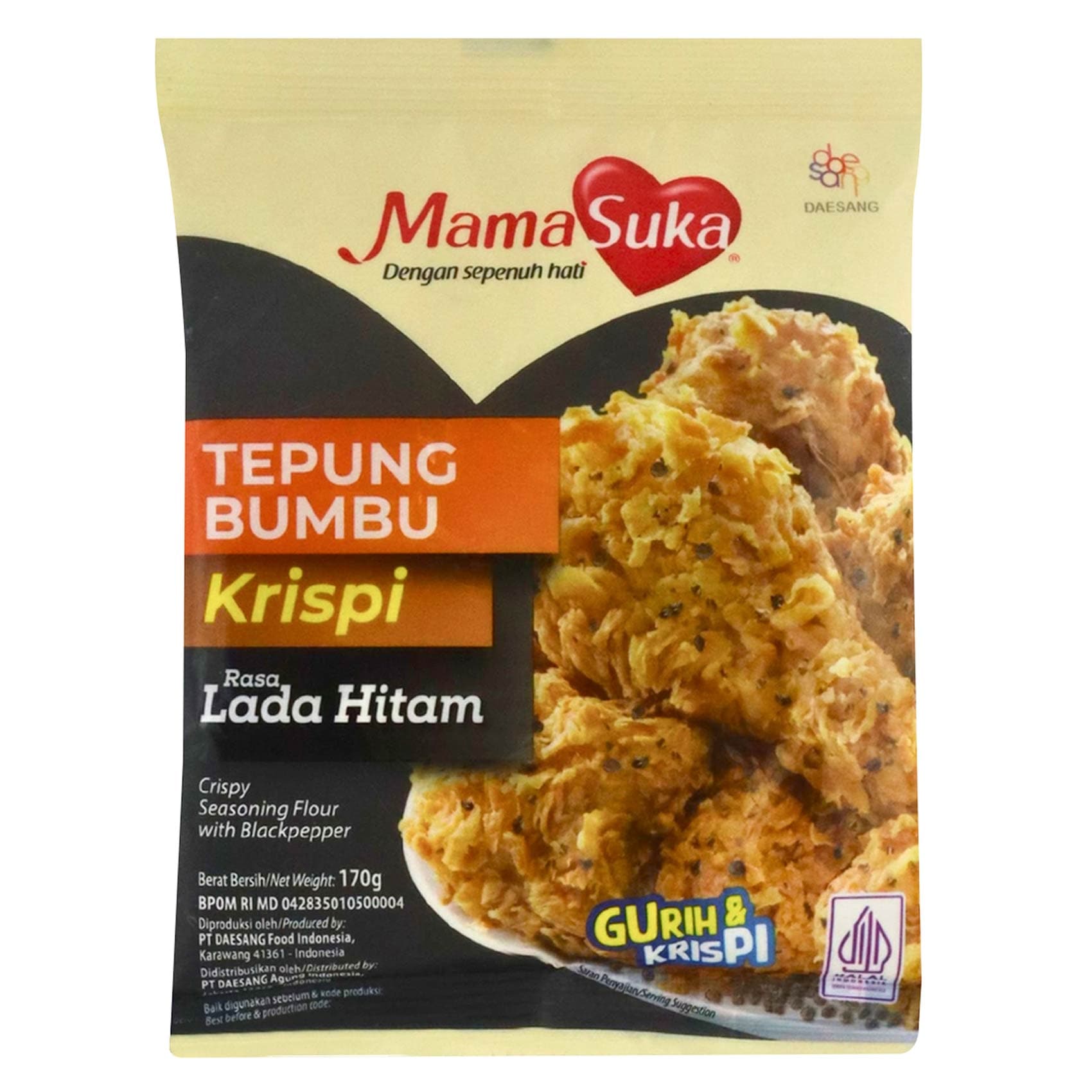 Mama Suka Tepung Bumbu Krispi Seasoning Flour with Black pepper 170g