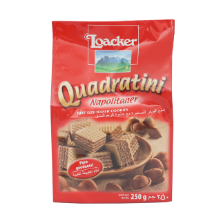 Quadratini Napolitaner Wafer Cookies 250 G