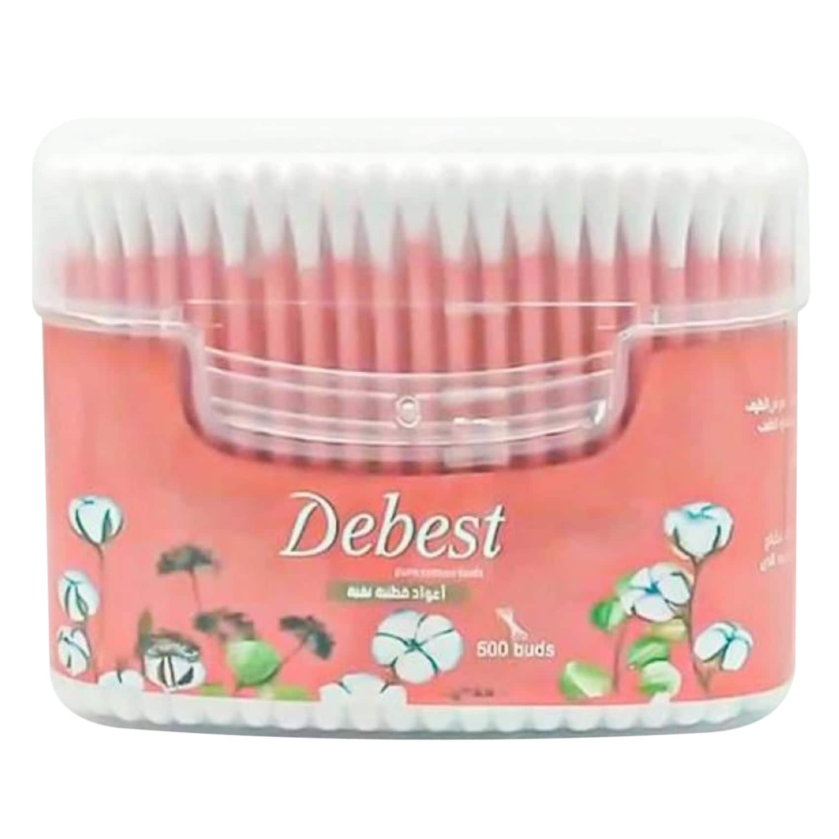 Debest Cotton Buds Red – 500 pcs
