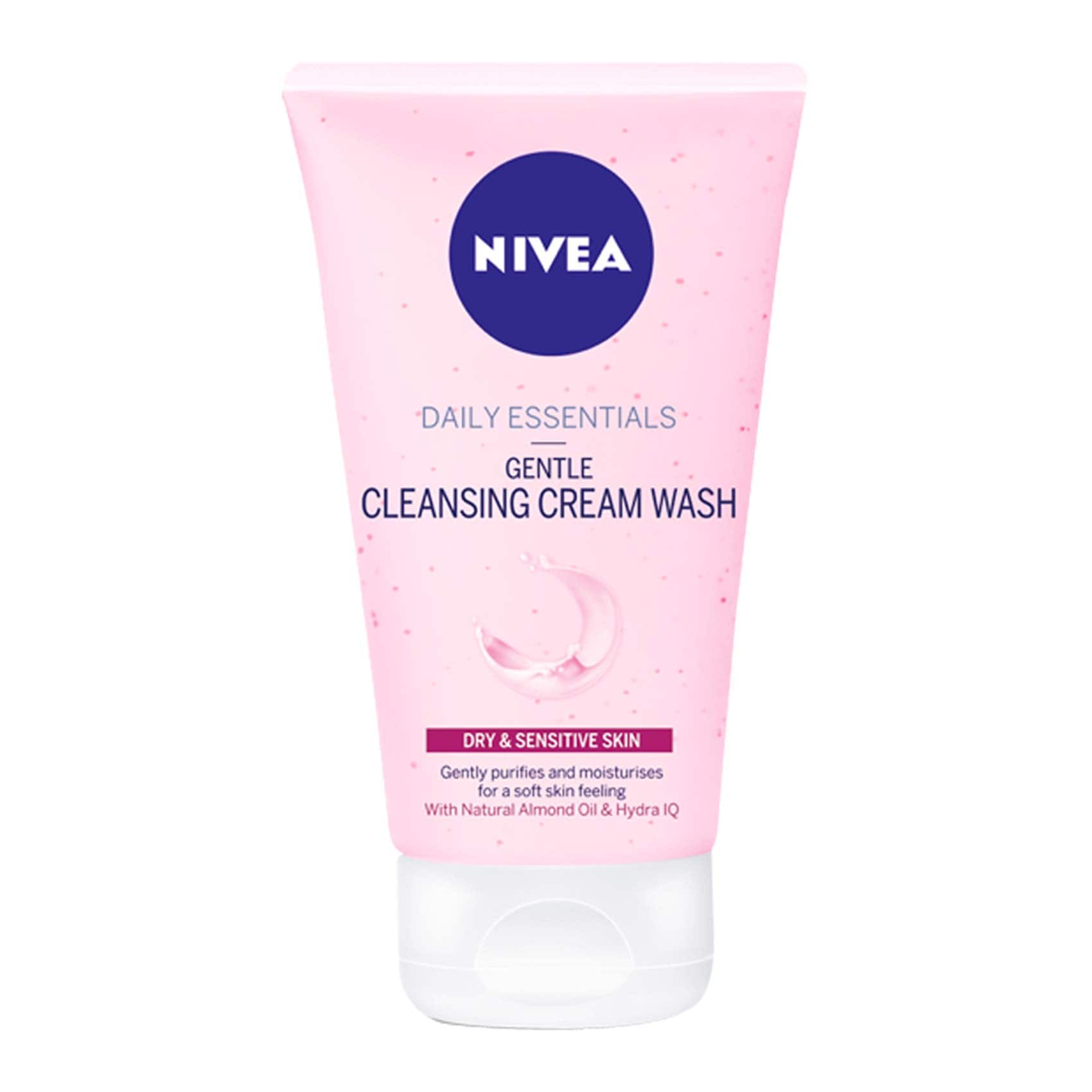 NIVEA Face Wash Cleanser, Gentle Cleansing, Dry Skin, 150ml