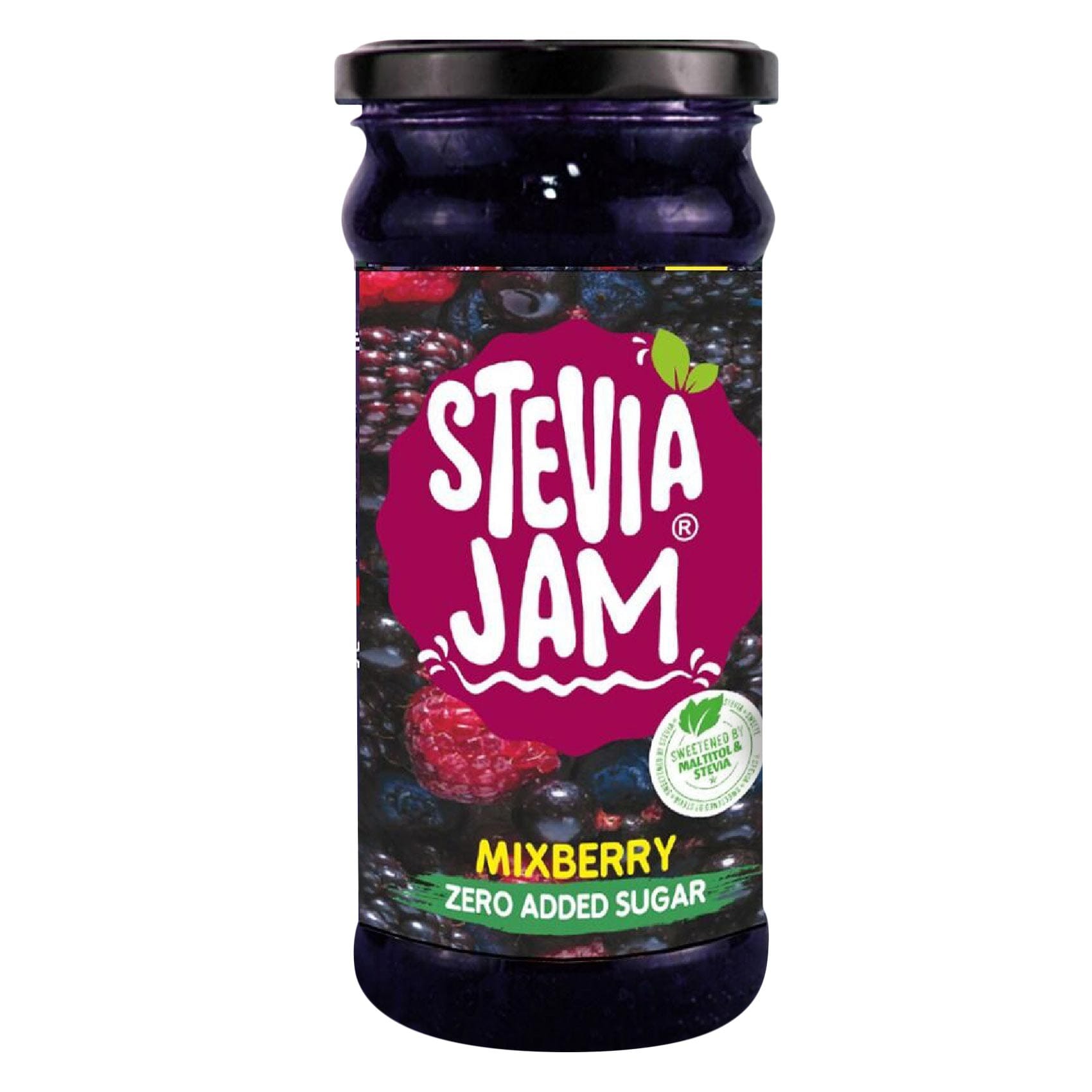 Stevia Jam Mixed Berry – Sweetened with Stevia & Maltitol – Zero Added Sugar – 350 g