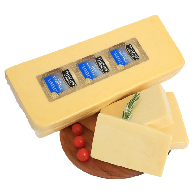 Pilgrims Mild White Cheddar Cheese 2.0 KG