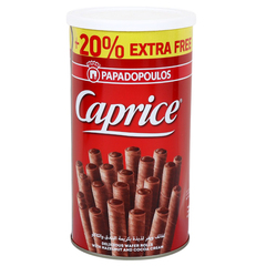 Caprice Hazelnut & Cocoa Cream Wafer Rolls (Extra 20%) 300g