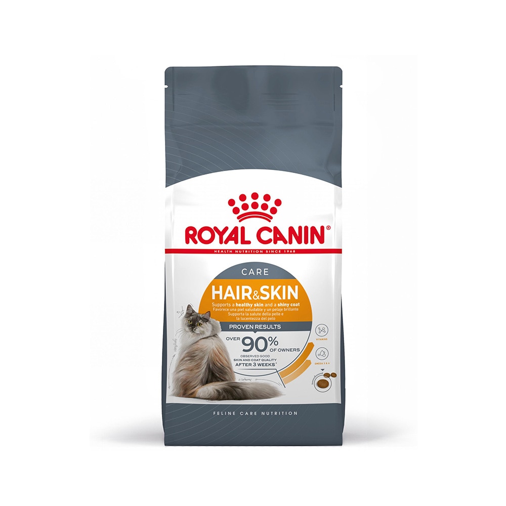 Royal Canin Feline Care Nutrition Hair and Skin Adult Dry Cat Food - 4 kg
