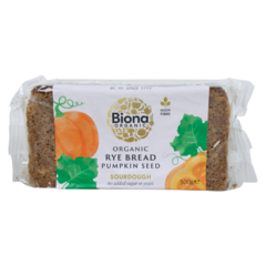 Biona Organic Organic Rye Bread with Pumpkin Seed Sourdough 500g