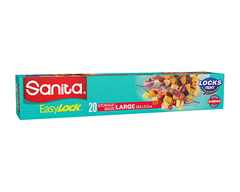 Sanita Easy Lock Storage Bags (Large 26.8x27.3 cm) 20pc