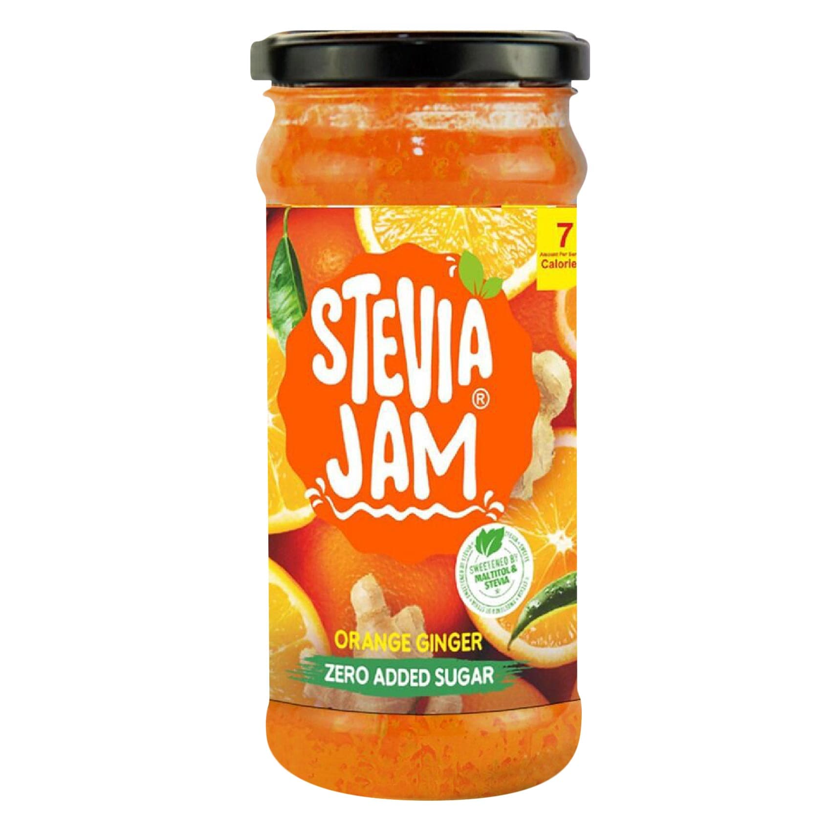 Stevia Jam Orange & Ginger – Sweetened with Stevia – Zero Added Sugar – 350 g