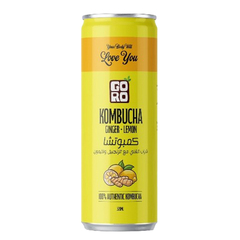 Goro Kombucha Tea with Ginger & Lemon 320ml