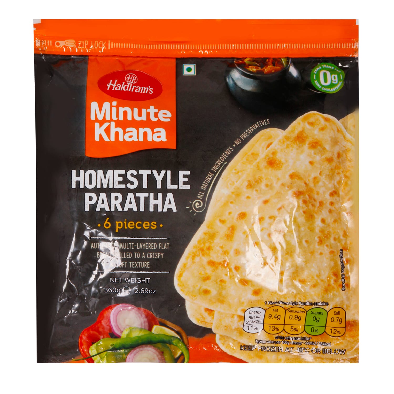 Haldiram's Minute Khana Homestyle Paratha 360 g