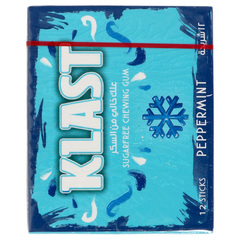 Klast Peppermint Sugar Free Chewing Gum 12pc