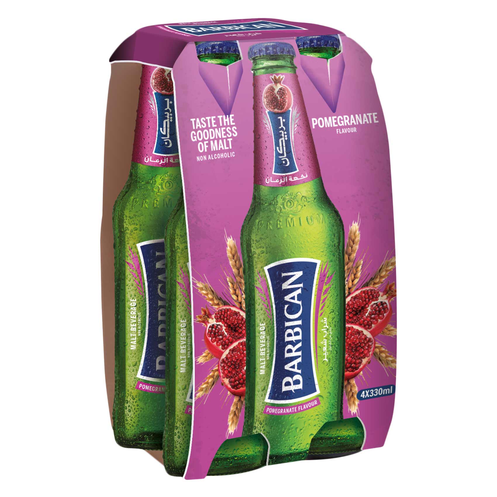 Barbican Malt Beverage Pomegranate Flavour 4*330ml