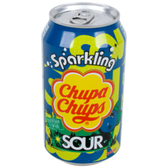 Chupa Chups Sparkling Drink Sour Blueberry Flavour 345ml