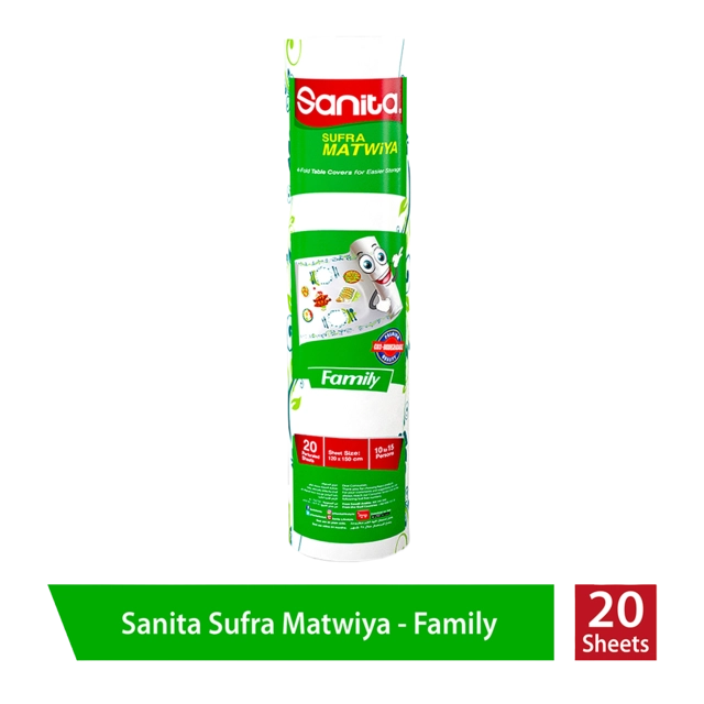 Sanita Sufra Matwiya Family 4-Fold Table Covers (120x150 cm) 20pc