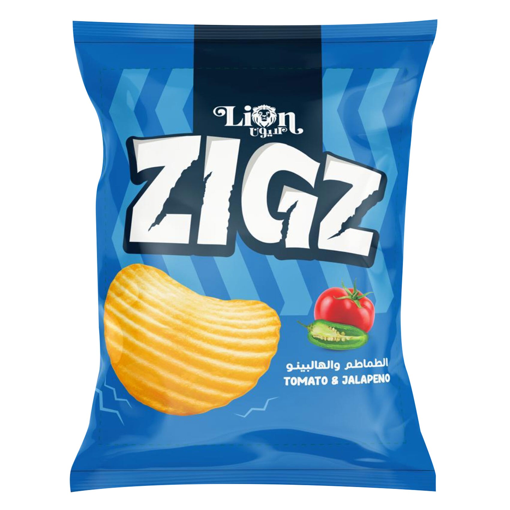 Lion Zigz Tomato & Jalapeno Chips 55g