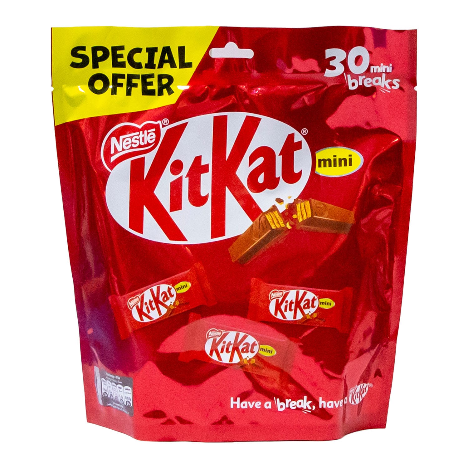 Nestle KitKat Chunky Mini Chocolate Wafer 2 Fingers Value Pack 30 pcs 405 g
