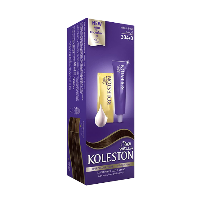 Wella Koleston Hair Color Creme Medium Brown 304/0 1pc