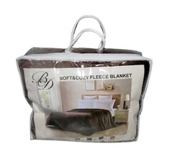 B & D Soft & Cozy Fleece Blanket Coffee 200X230 SUT102CF