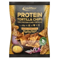 IronMaxx Vegan Gluten Free Protein Tortilla Chips Vegan Cheese Style 60g