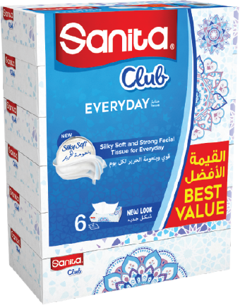 Sanita Club Facial Tissues 6*76pc