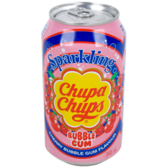 Chupa Chups Sparkling Drink Cherry Bubble Gum Flavour 345ml