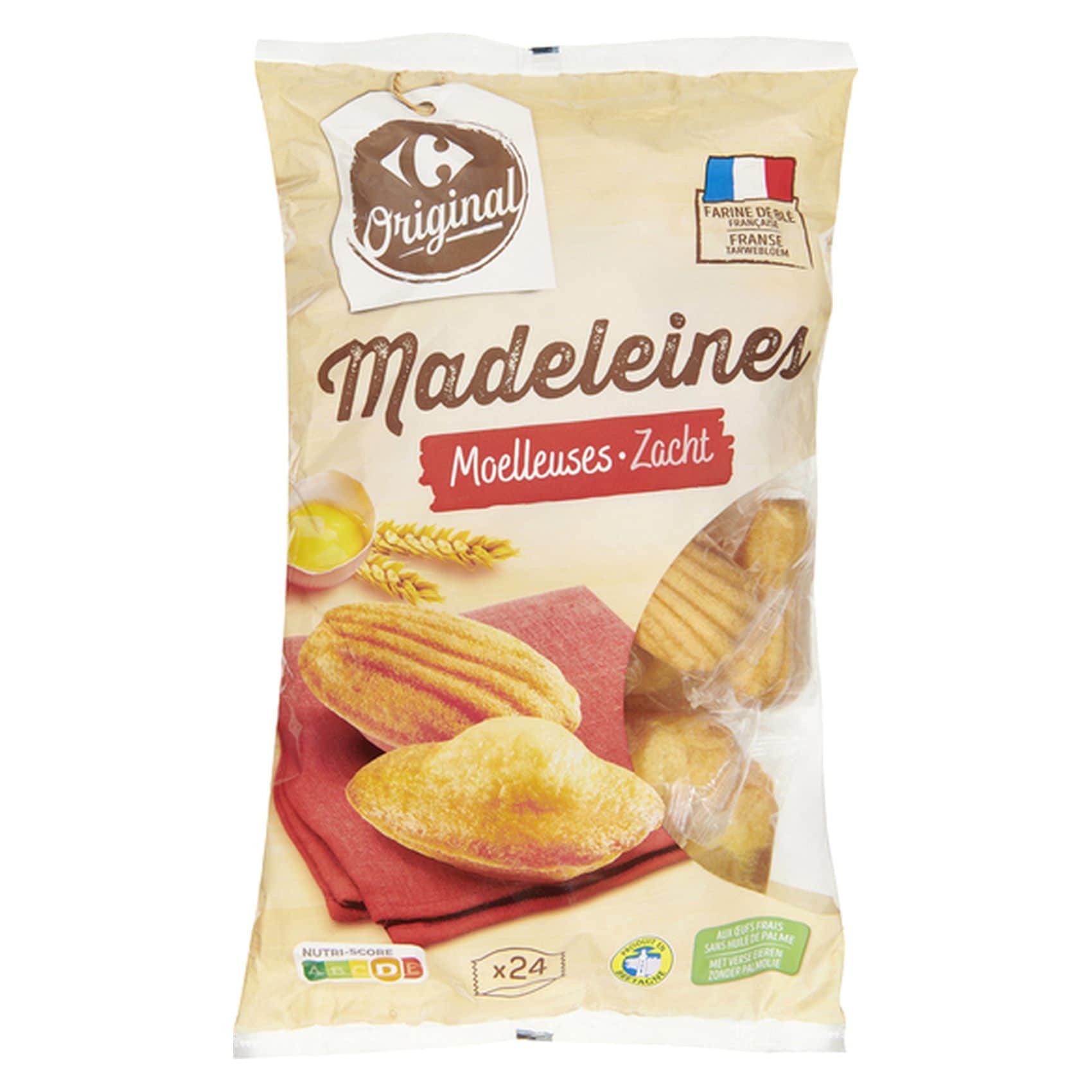 Carrefour Original Madeleine Shells (Made With Fresh Eggs) 600g