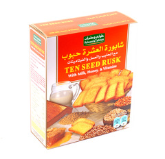 Ten Seed Milk Honey Vitamins Rusk 250G