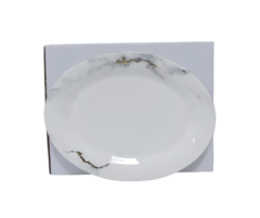 B & D Platter Gold Marble Design 35Cm BDG-012