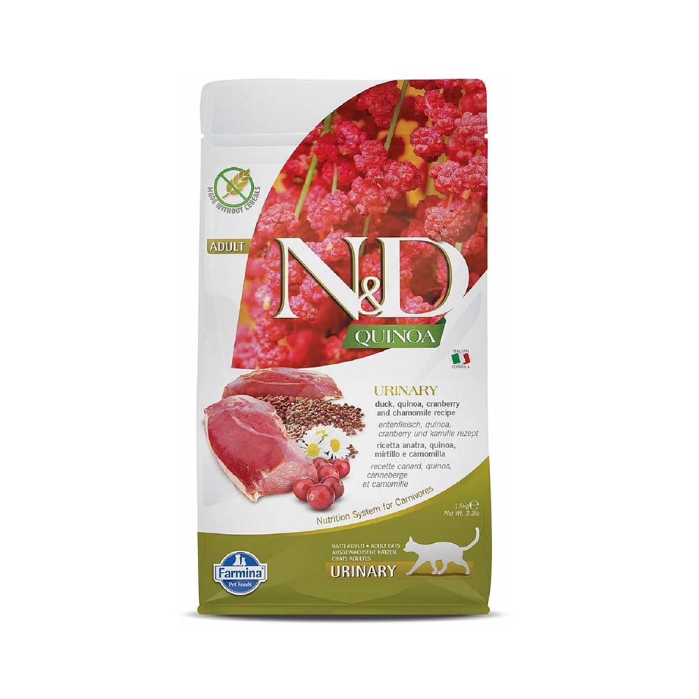 Farmina N&D Quinoa Urinary Duck Dry Cat Food - 1.5 kg