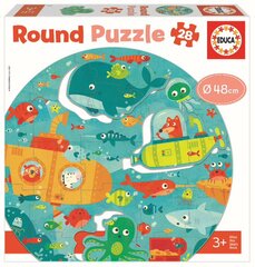 Educa Borras 28 Under the Sea Round Puzzle