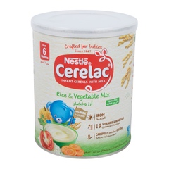 Cerelac Gluten Free Rice & Vegetable Mix Infant Cereal with Milk (From 6 Months) 350g