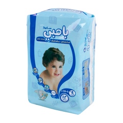 Bambi Diapers Size 4+ Large (10-18 KG) 12Diapers