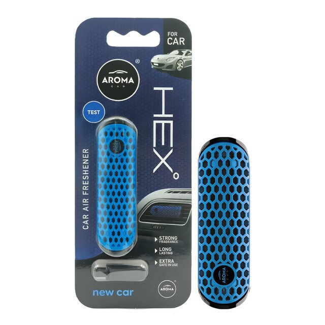 HEX° New Car Scent Car Air Freshener for AC Vent Clip-On Design Long Lasting Polymer Fragrance