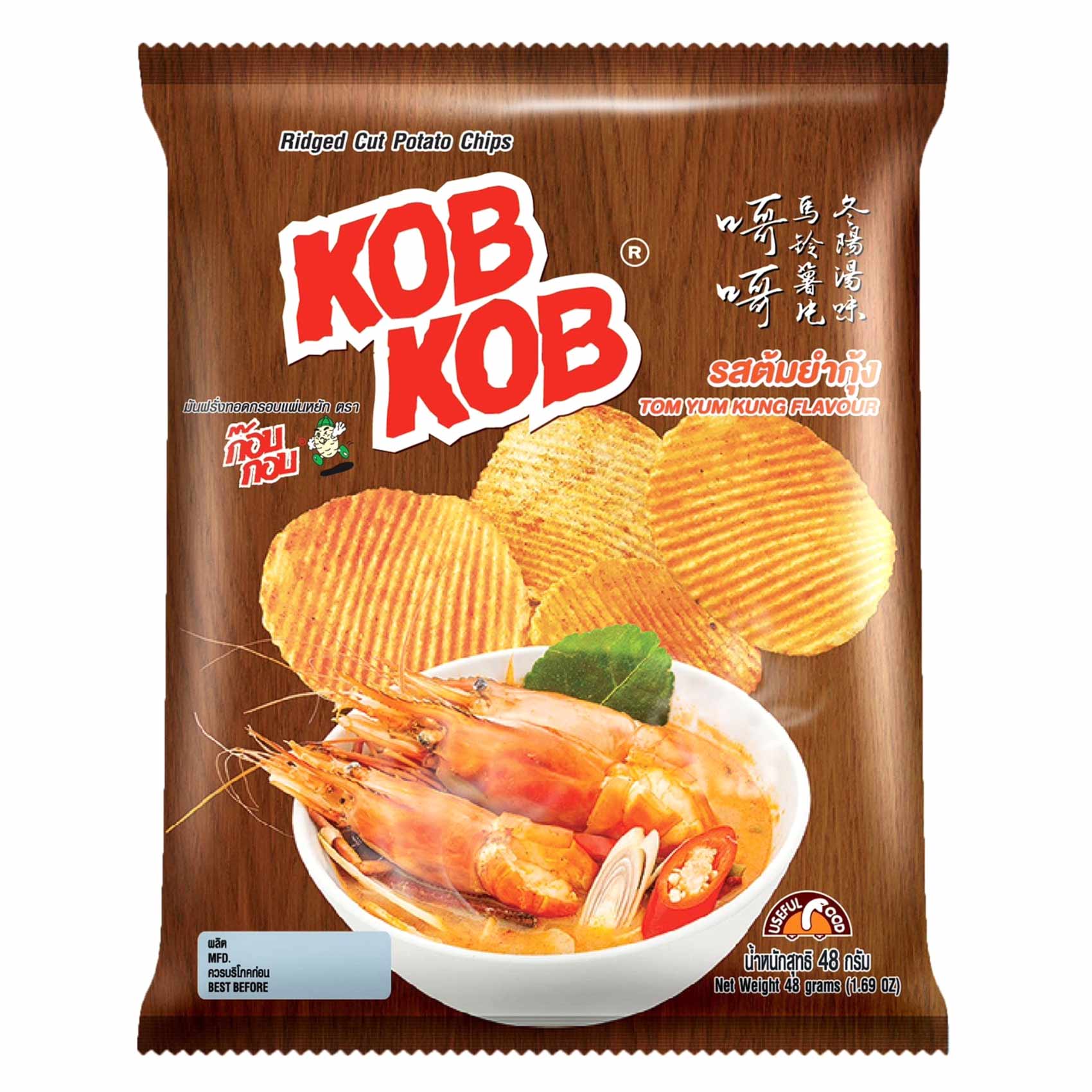 Kob Kob Tom Yum Kung Flavor Chips – 48 g