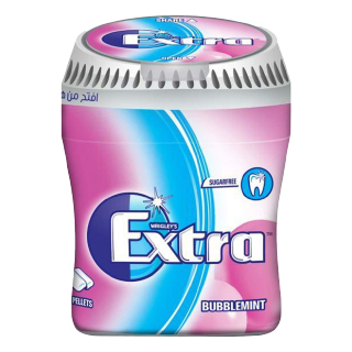 Extra Bubblmint Bottle 60Pcs-6 X 84 G