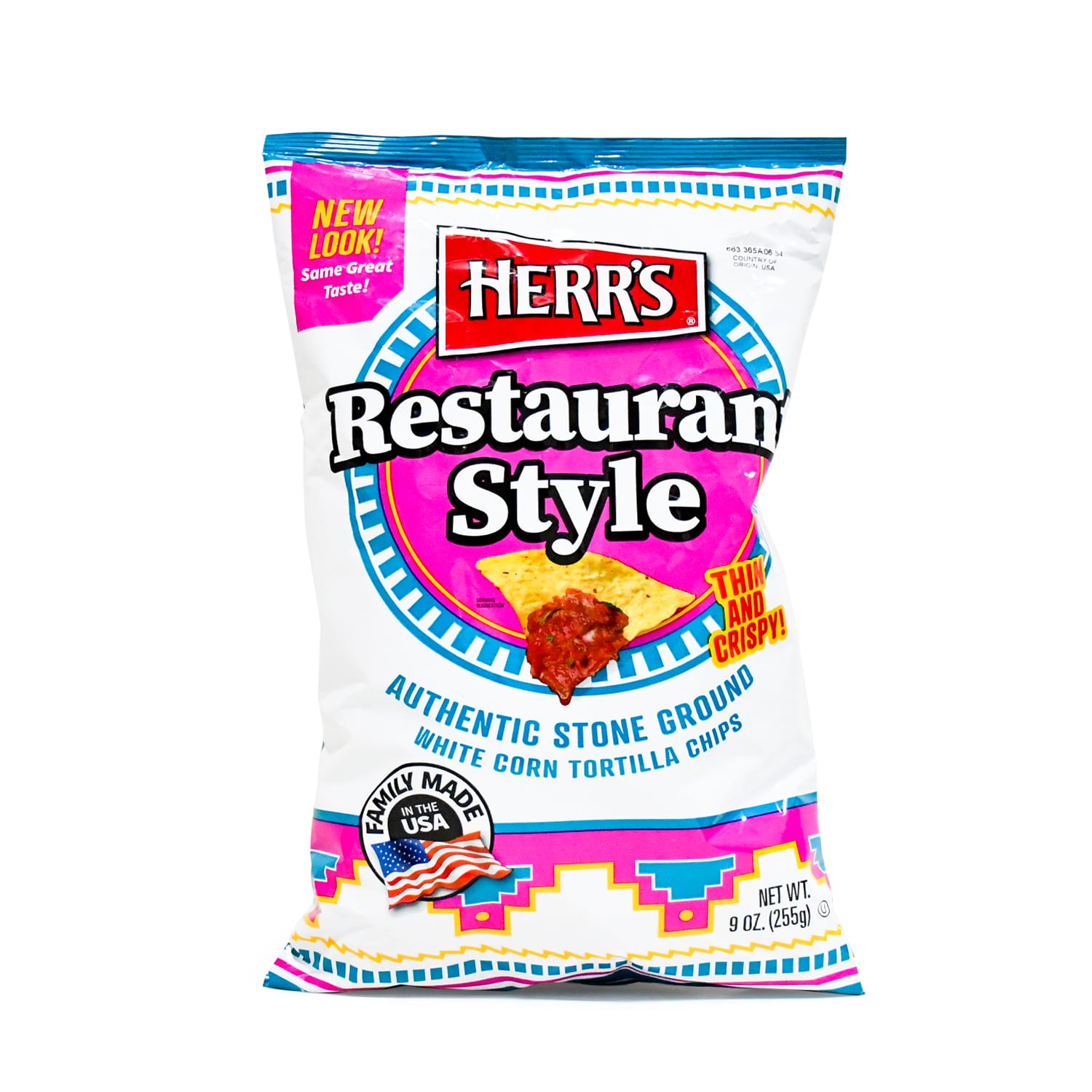 Herr's Restaurant Style White Corn Tortilla Chips 255 g