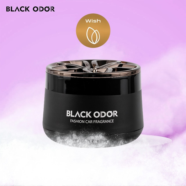 BLACK ODOR Air Freshener 50g Gel – Long-Lasting Freshness for Car, Home, Bedroom, Wardrobe, Toilet – Spice-Infused Formula for Pleasant Scent Control (WISH)