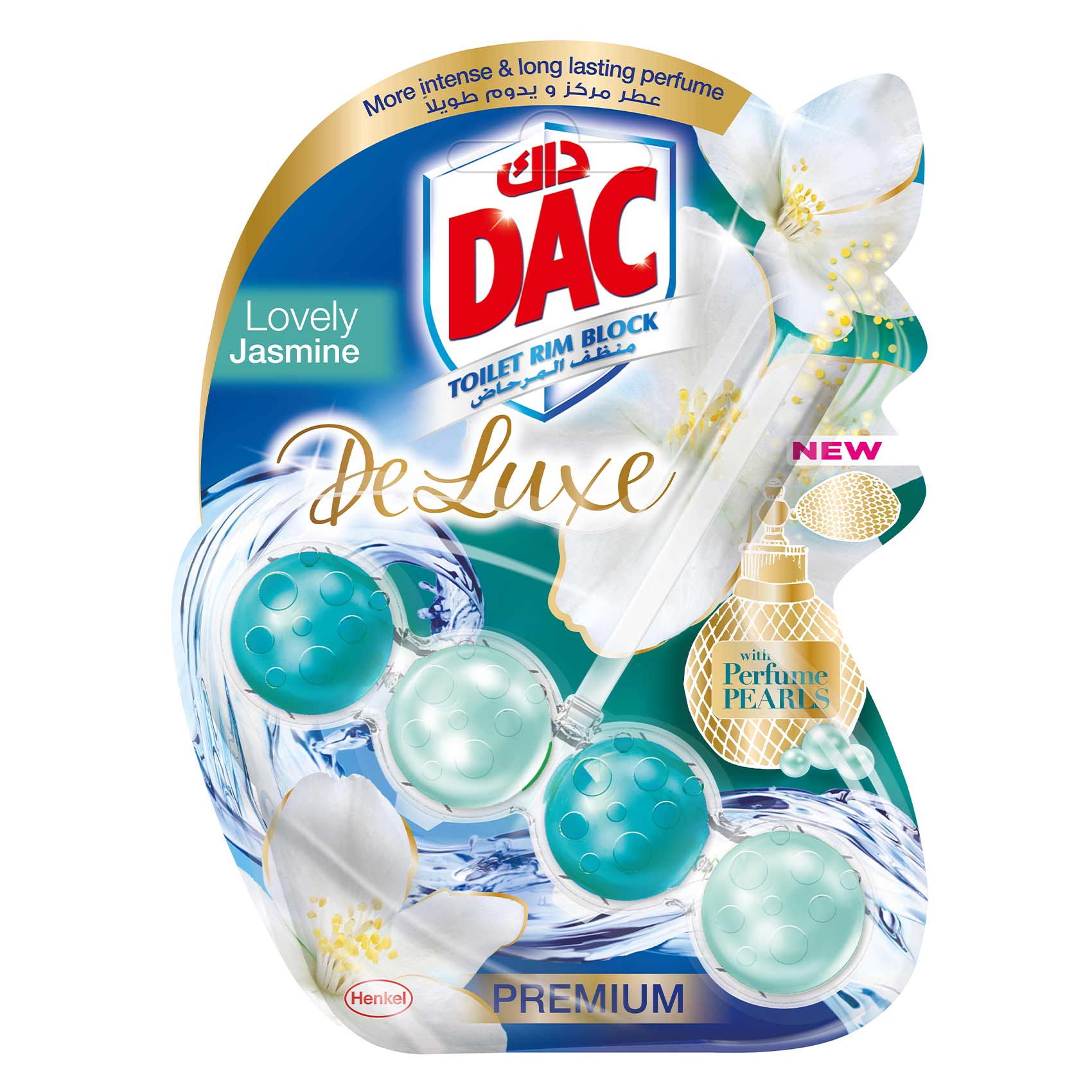 DAC Deluxe Lovely Jasmine Toilet Rim Block 50g