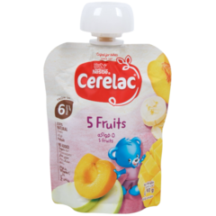 Cerelac 5 Fruits Puree (From 6 Months) 90g