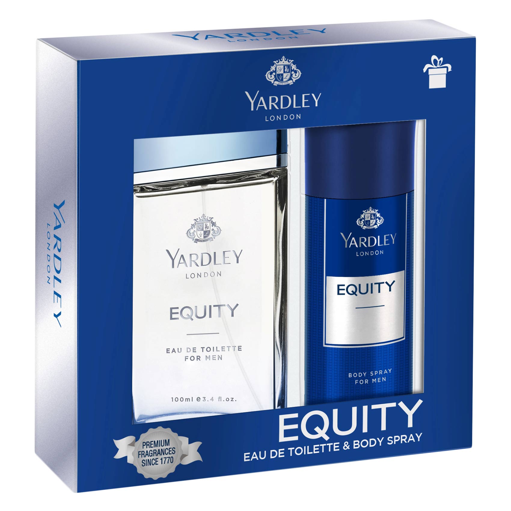 Yardley EDT Equity 100ml + Body Spray 150ml