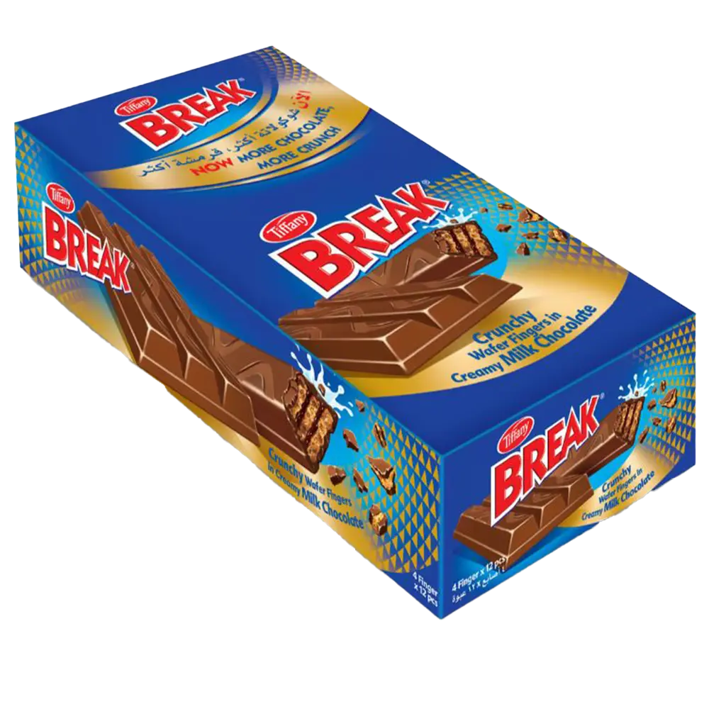 Break Crunchy Wafer Fingers In Milk Chocolate-12 X 25 G