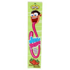 Jojo Jumbo Tongue Sour Powder Filled Chew Strawberry Flavor 50g