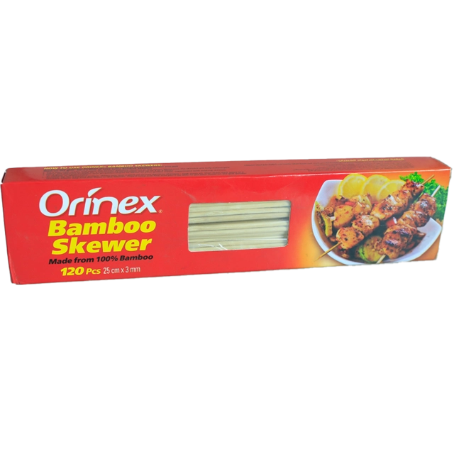 Orinex Bamboo Skewer (25cm*3mm) 120pcs
