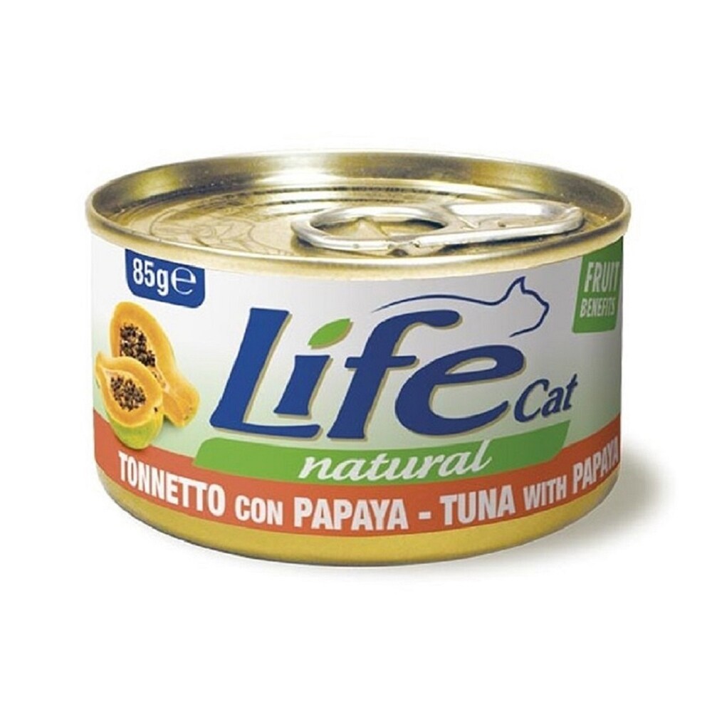 Life Cat Natural Tuna with Papaya Canned Kitten Food - 85 g