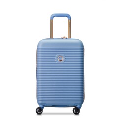 Delsey Freestyle 55cm 4 Double Wheels Expandable Trolley Case Sky Blue