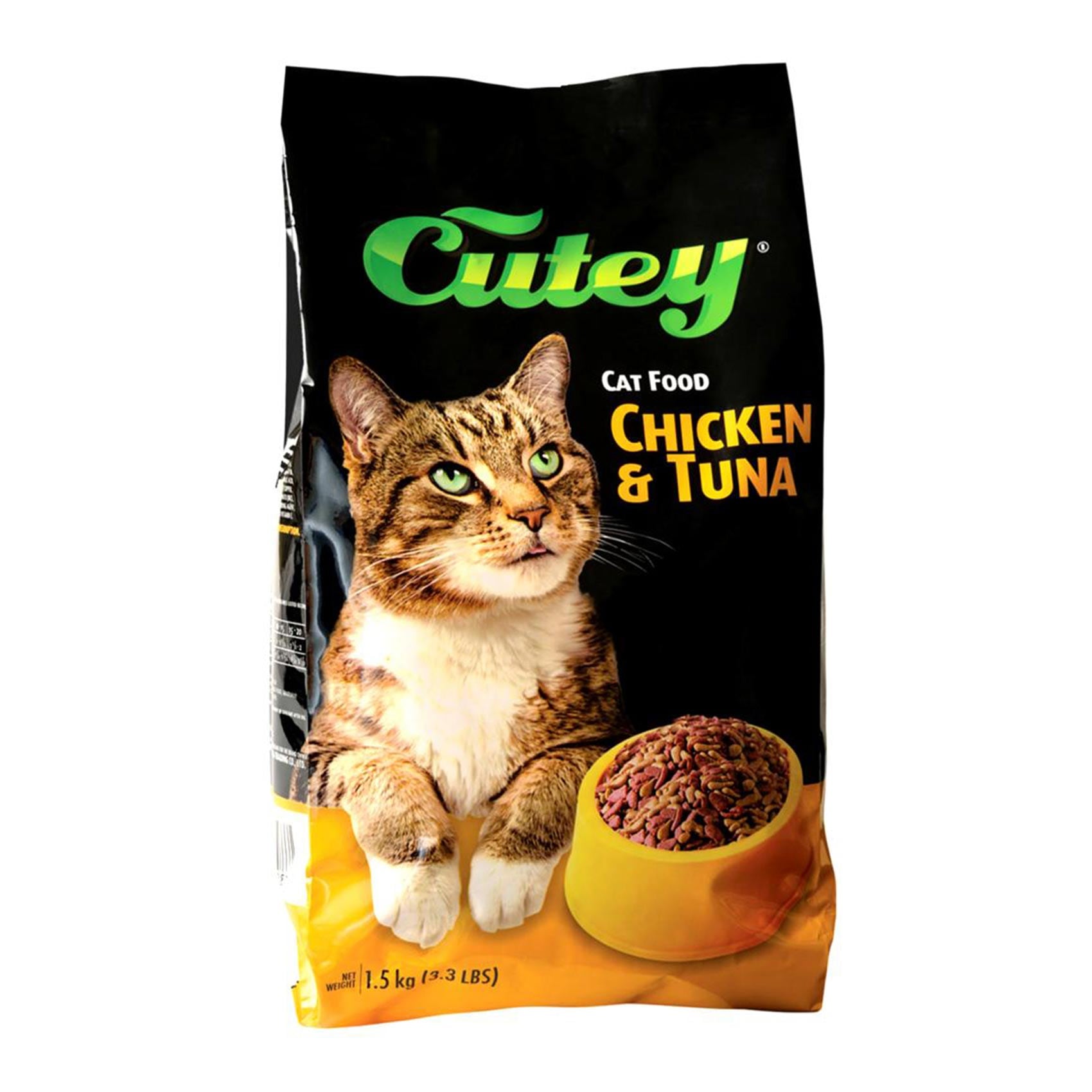 Cuty cat food dry chicken & tuna 1.5 kg