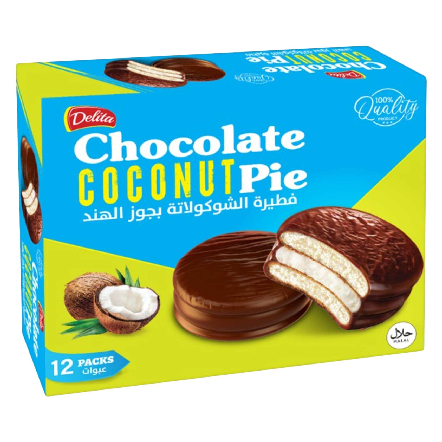Delita Chocolate Pie Coconut 300g